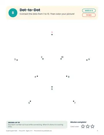 Dot-to-Dot sample page