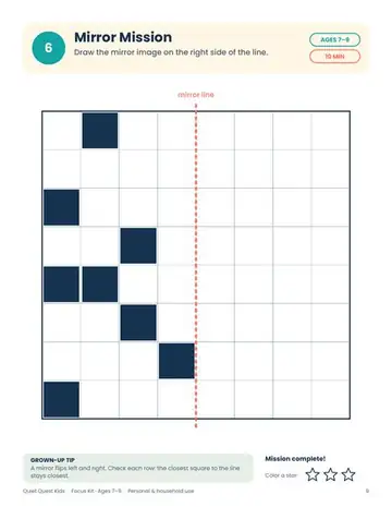 Mirror Missions sample page